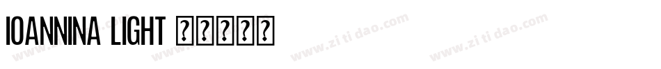 Ioannina Light字体转换